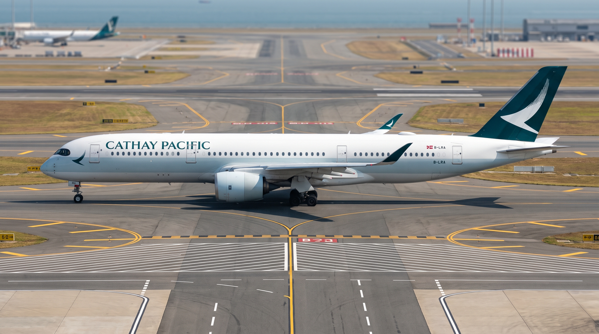 Cathay Pacific Airbus A350-900 taxiing