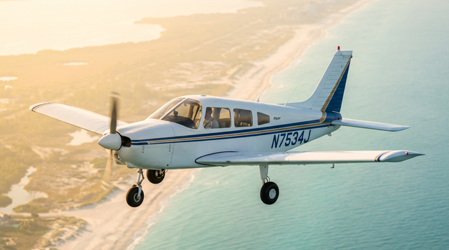 Piper Nearly Hits Highway Sign In Florida Landing