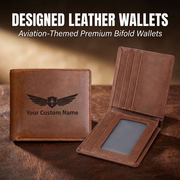 Designed Laser Leather Wallets