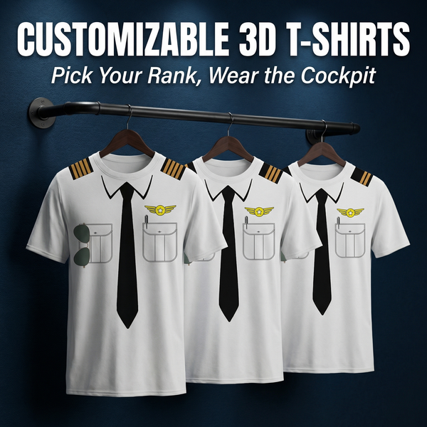 3D Pilot T-Shirts