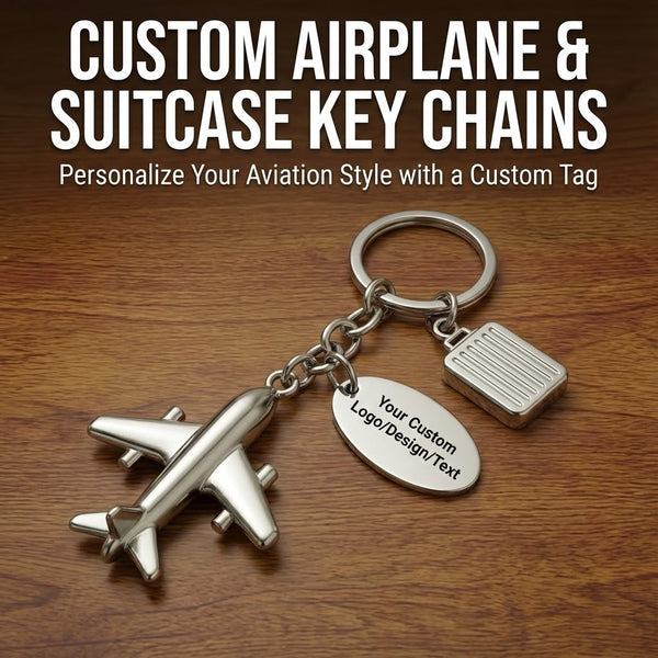Suitcase Airplane Key Chains