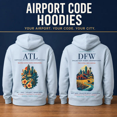 Airport Code Hoodies
