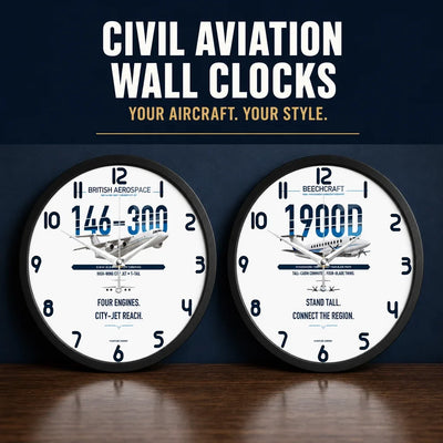 Civil Aviation Wall Clocks