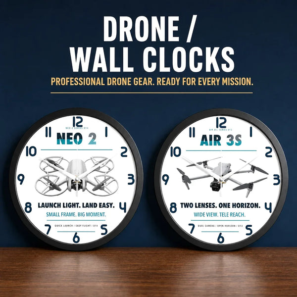 Drone Enthusiasts Wall Clocks