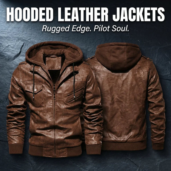 Hooded Leather Jackets