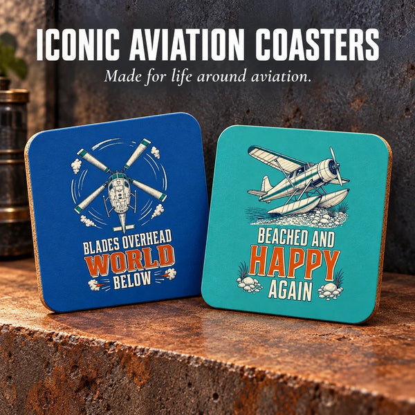 Iconic Aviation Coasters
