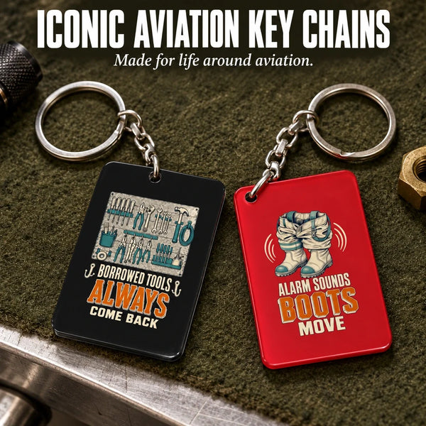 Iconic Aviation Designed Key Chains