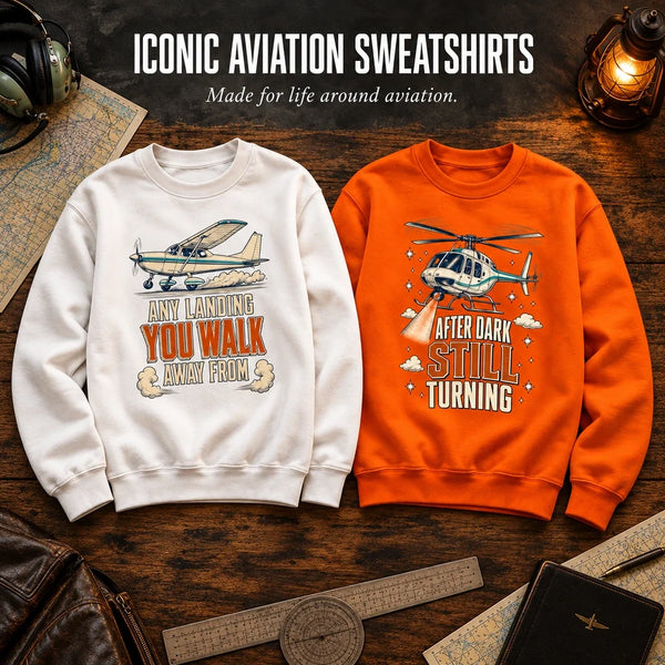 Iconic Aviation Sweatshirts