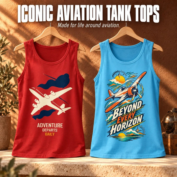 Iconic Aviation Tank Tops