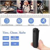 Thumbnail for 1080P HD Mini Pocket Pen Camera (Body Video Recorder/DVR Cam) With 16GB card