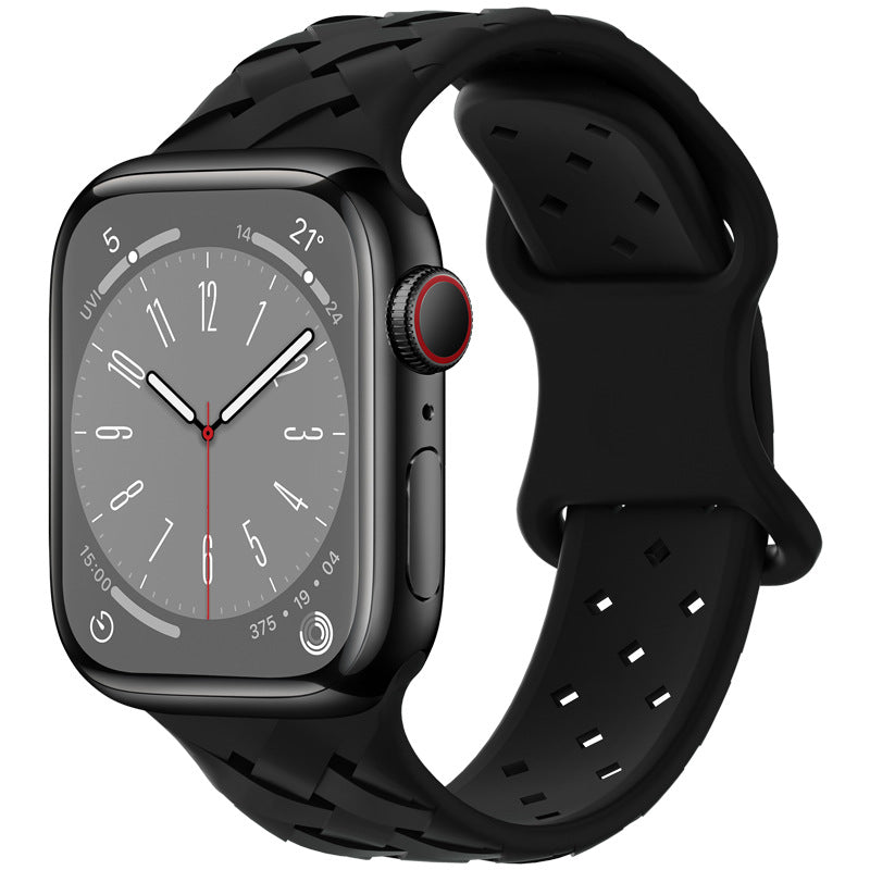 Silicone Strap For Apple Watch bracelet Breathable Band