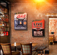 Thumbnail for American Country Retro Iron Oil Drum Decorative Wall Hanging