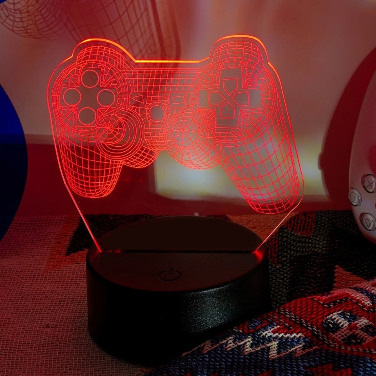 Powered Modern Game Controller 3D Designed Night Lamp