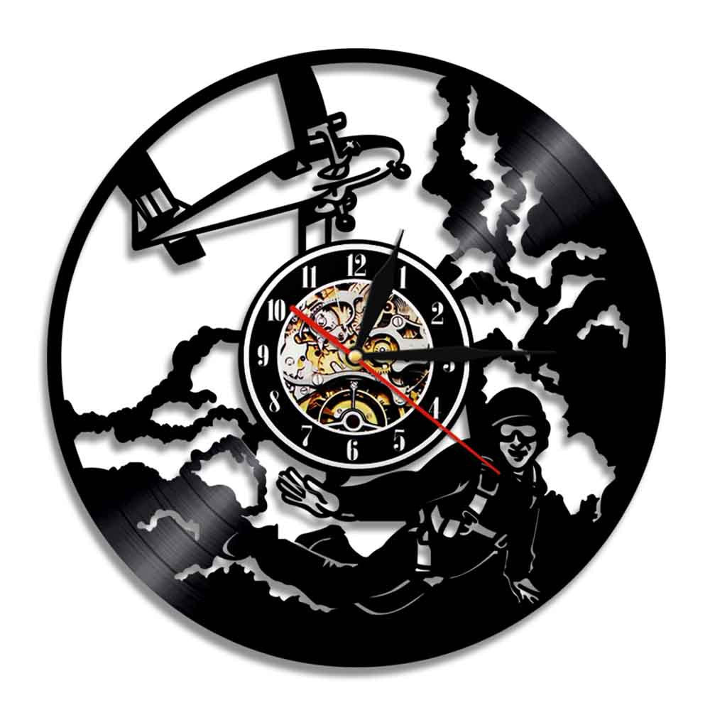 Pilot Skydiving Sports Designed Wall Clocks