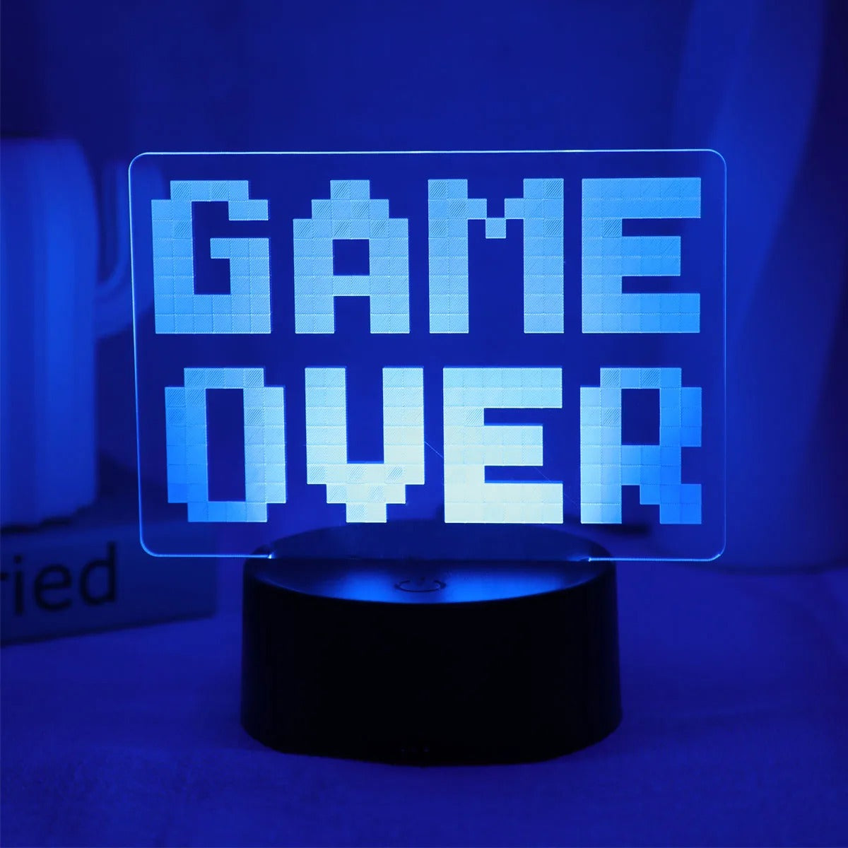 GAME Over Visual Atmosphere Designed Night Lamp