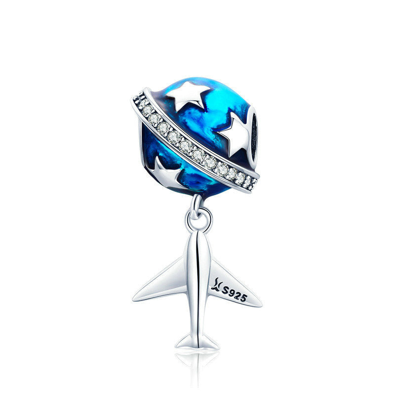 925 Silver Global Aircraft Bracelet