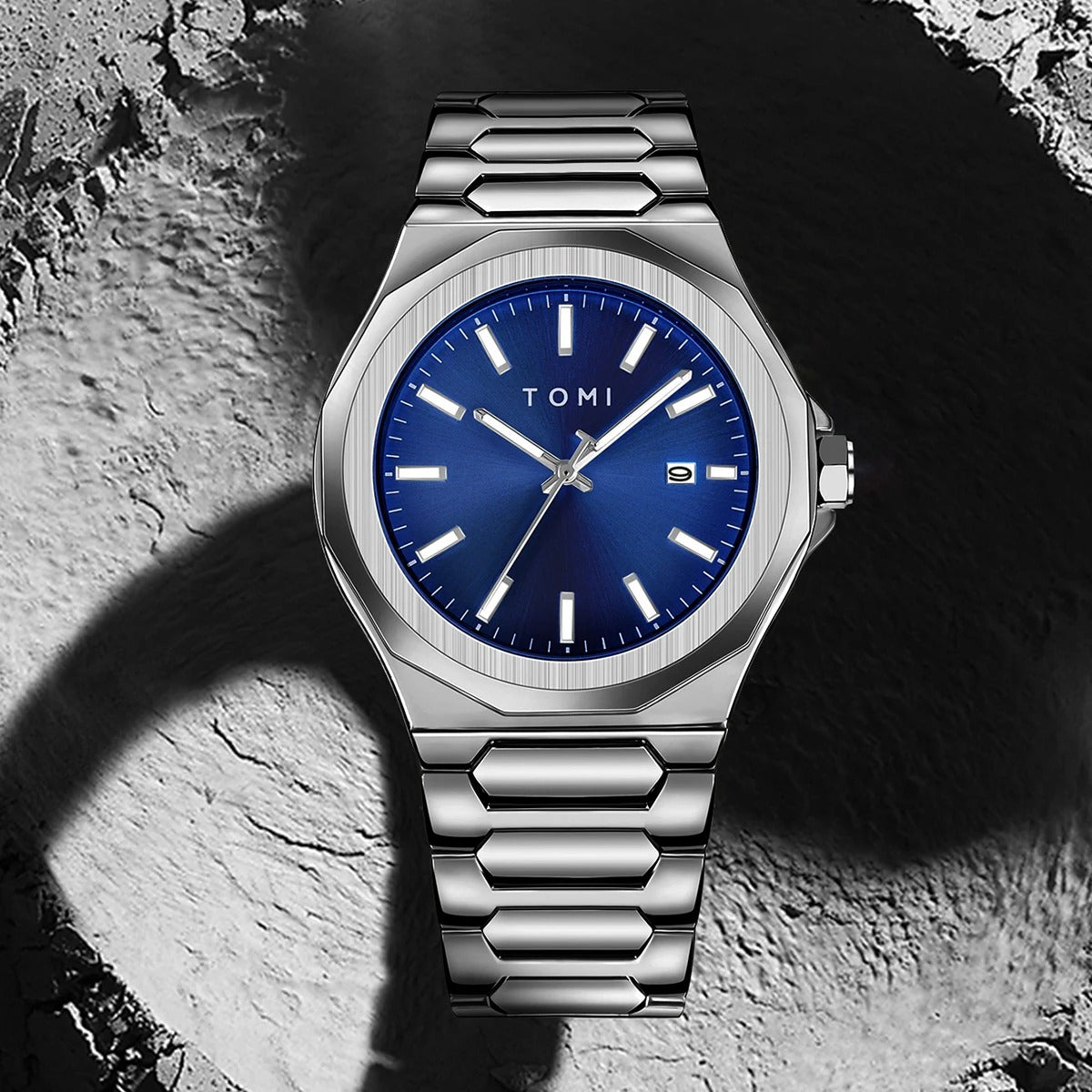 Relogio Masculino Gift Box: Luxury Business Quartz Watch with High-Quality Rose Gold Case (Simple & Versatile)