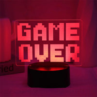 Thumbnail for GAME Over Visual Atmosphere Designed Night Lamp