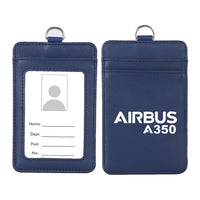 Thumbnail for Airbus A350 & Text Designed ID Card Holder