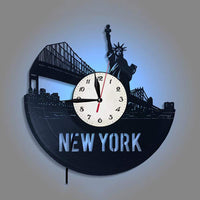 Thumbnail for New York City Vinyl Record Designed Wall Clocks