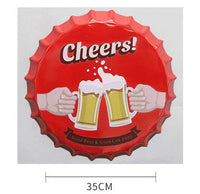 Thumbnail for Retro Wrought Iron Beer Cap Iron Painting Wall Decoration