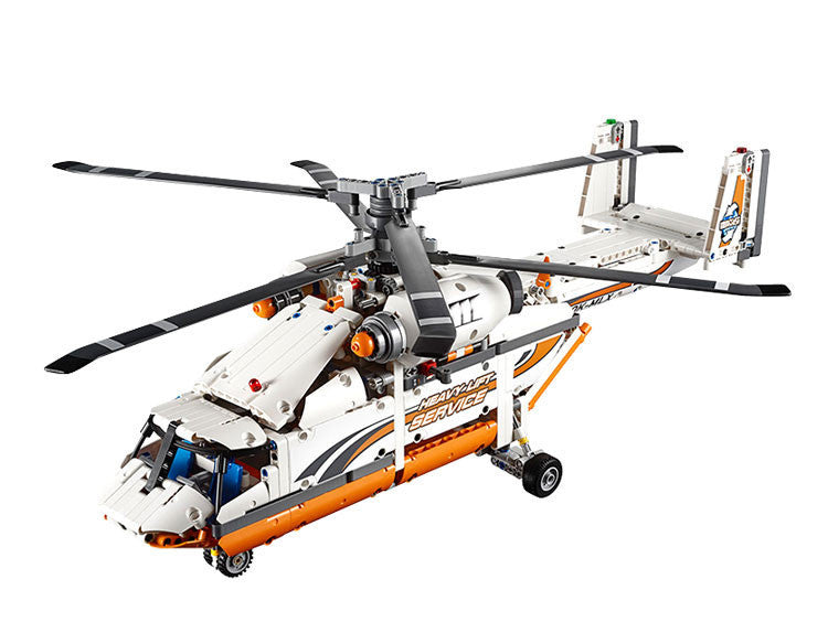 Twin-rotor Transport Helicopter Building Set (Motorised Spinning Rotors)