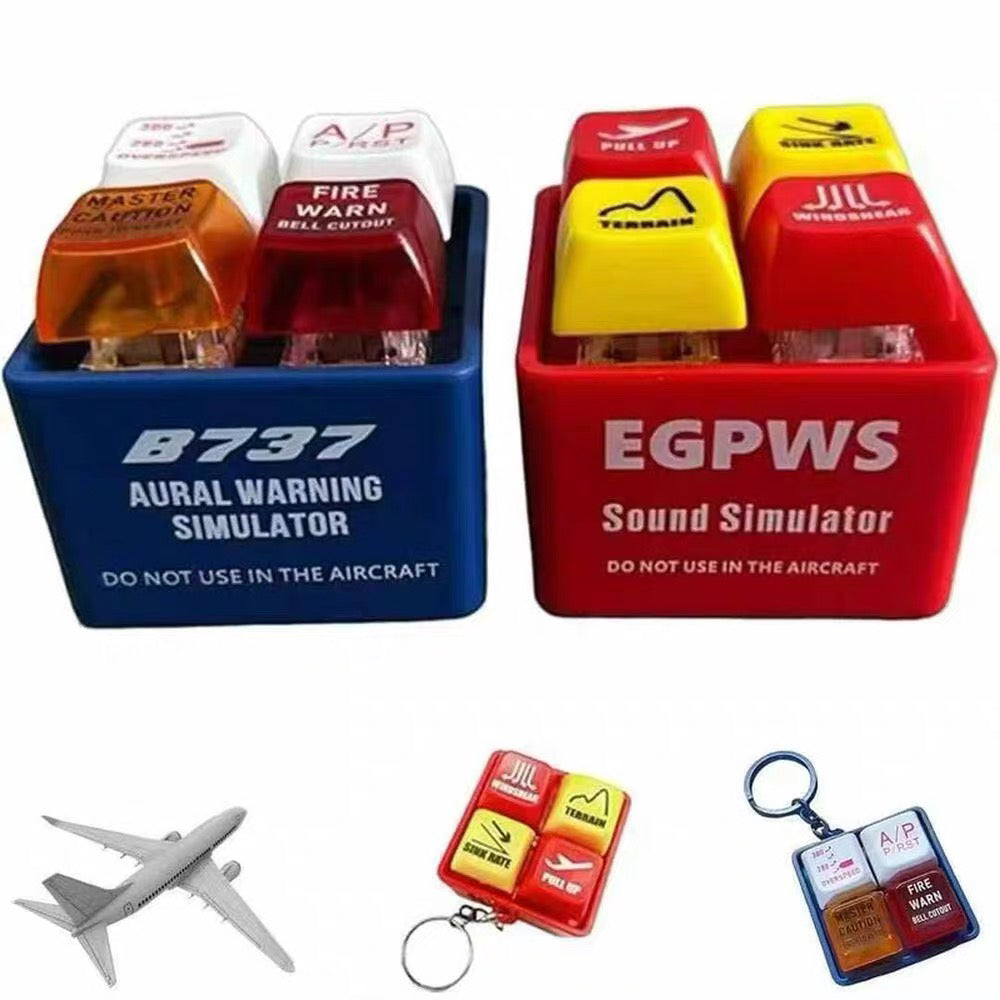 Boeing 737 & A320 EGPWS Warning Sound Simulator - Civil Aviation Flight Commemorative Keychain