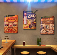 Thumbnail for American Country Retro Iron Oil Drum Decorative Wall Hanging