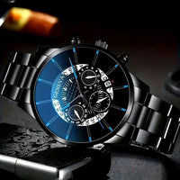 Thumbnail for Men's Business Watch: Dual Calendar, Waterproof, Non-Swiss - Automatic Mechanical or Quartz Movement