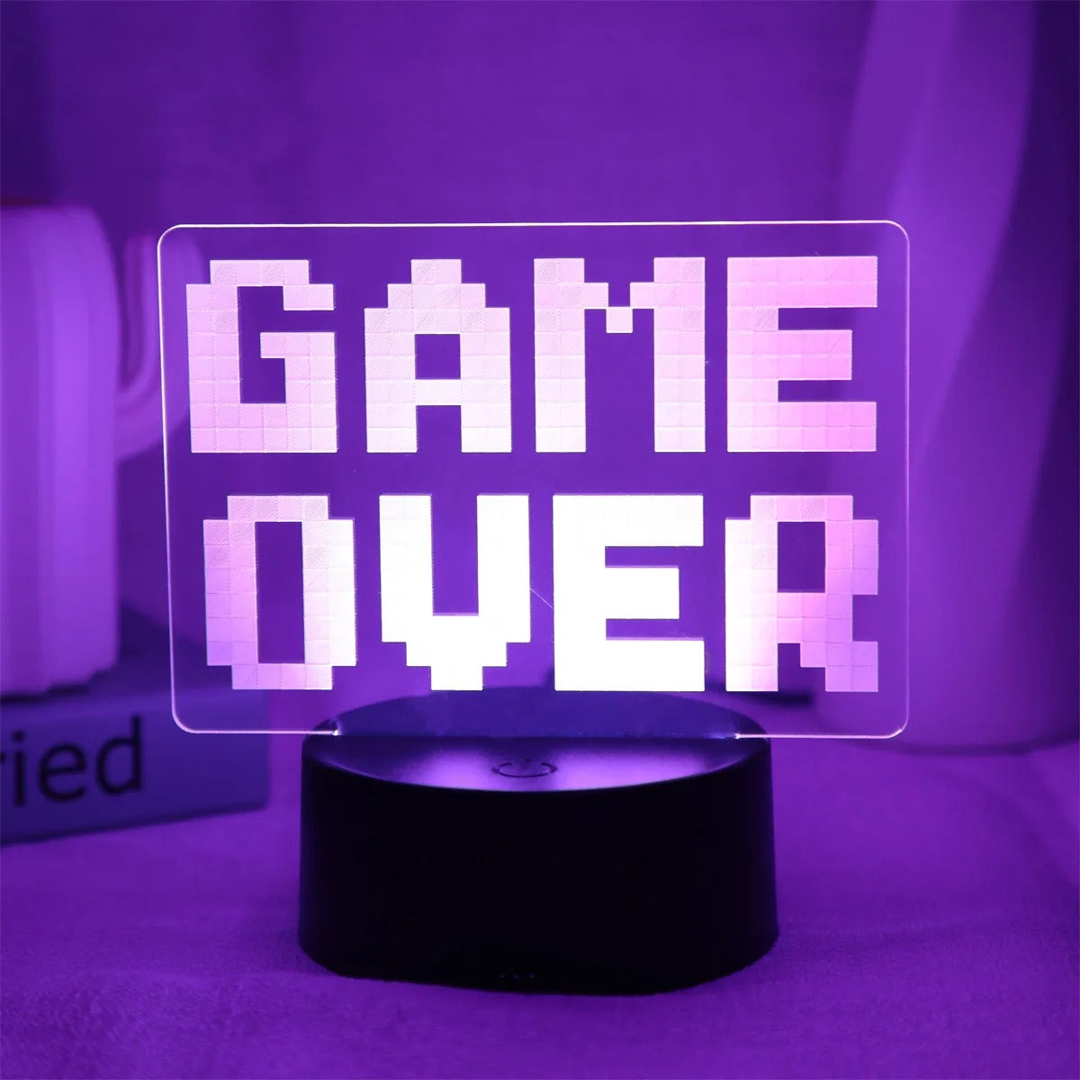 GAME Over Visual Atmosphere Designed Night Lamp