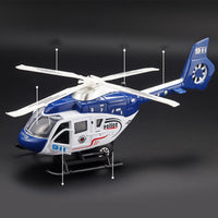 Thumbnail for 1:64 Scale Military Helicopter Alloy Toy Model (Retroactive Motion, Sound & Light Effects)
