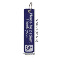 Thumbnail for Please be patient. Thank you Designed Key Chains