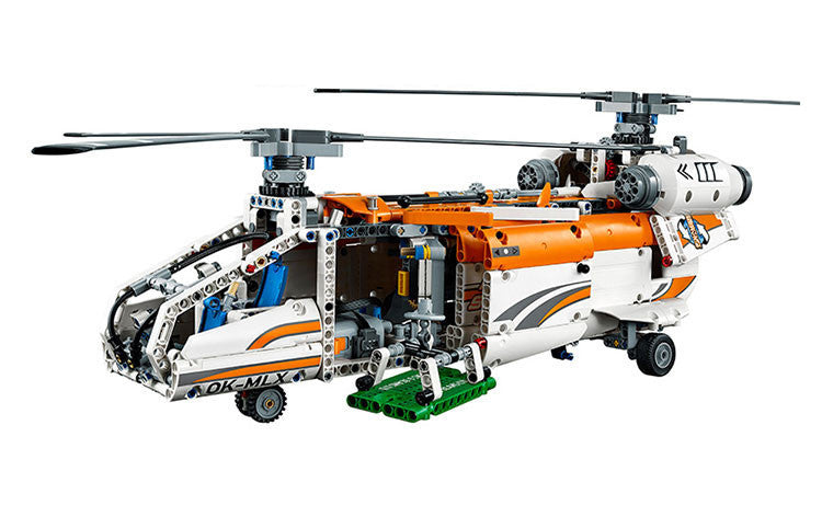 Twin-rotor Transport Helicopter Building Set (Motorised Spinning Rotors)