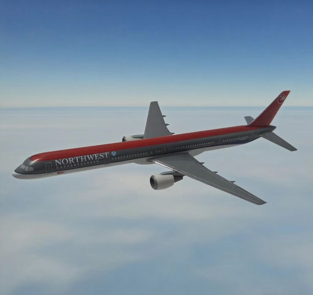 Northwest Airlines Boeing B757-300 Airplane Model (20CM)