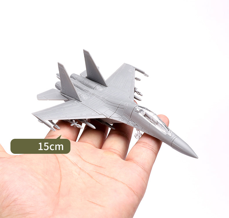 Airplane Assembly Model Puzzle Building Mini Plastic Military Random color Model