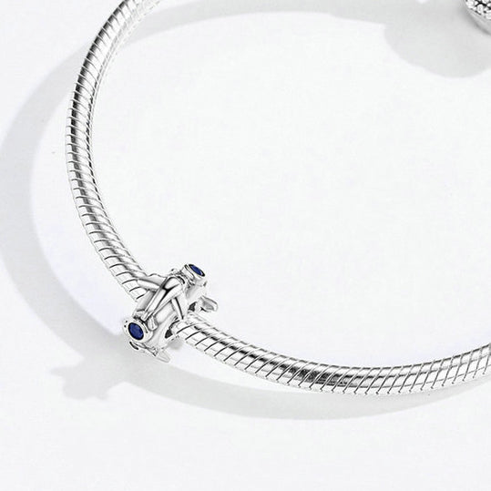 925 Silver Aircraft loop Bracelet