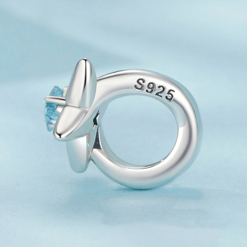 925 Silver Airplane Starburst Bracelet