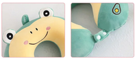 Thumbnail for Cartoon U-Shaped Memory Cotton Neck Pillow: Soft Travel Headrest