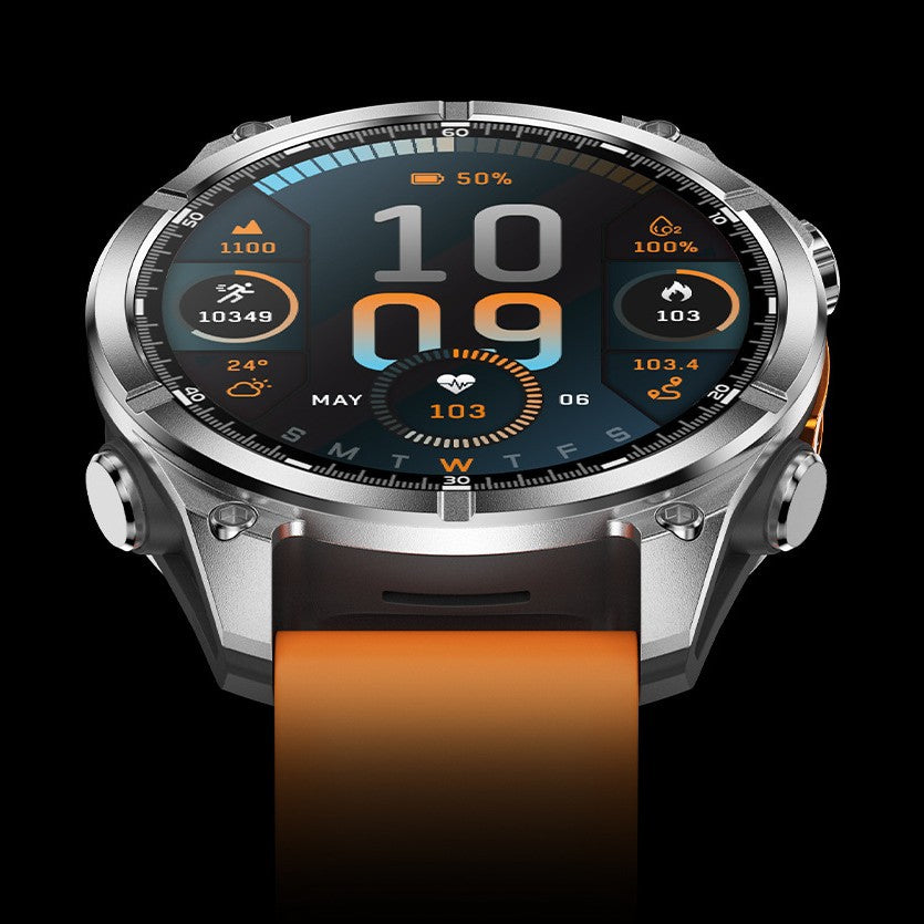 HD300 Sports Smart Watch: 1.43" HD AMOLED, GPS Tracking, Bluetooth Call, 5ATM Waterproof