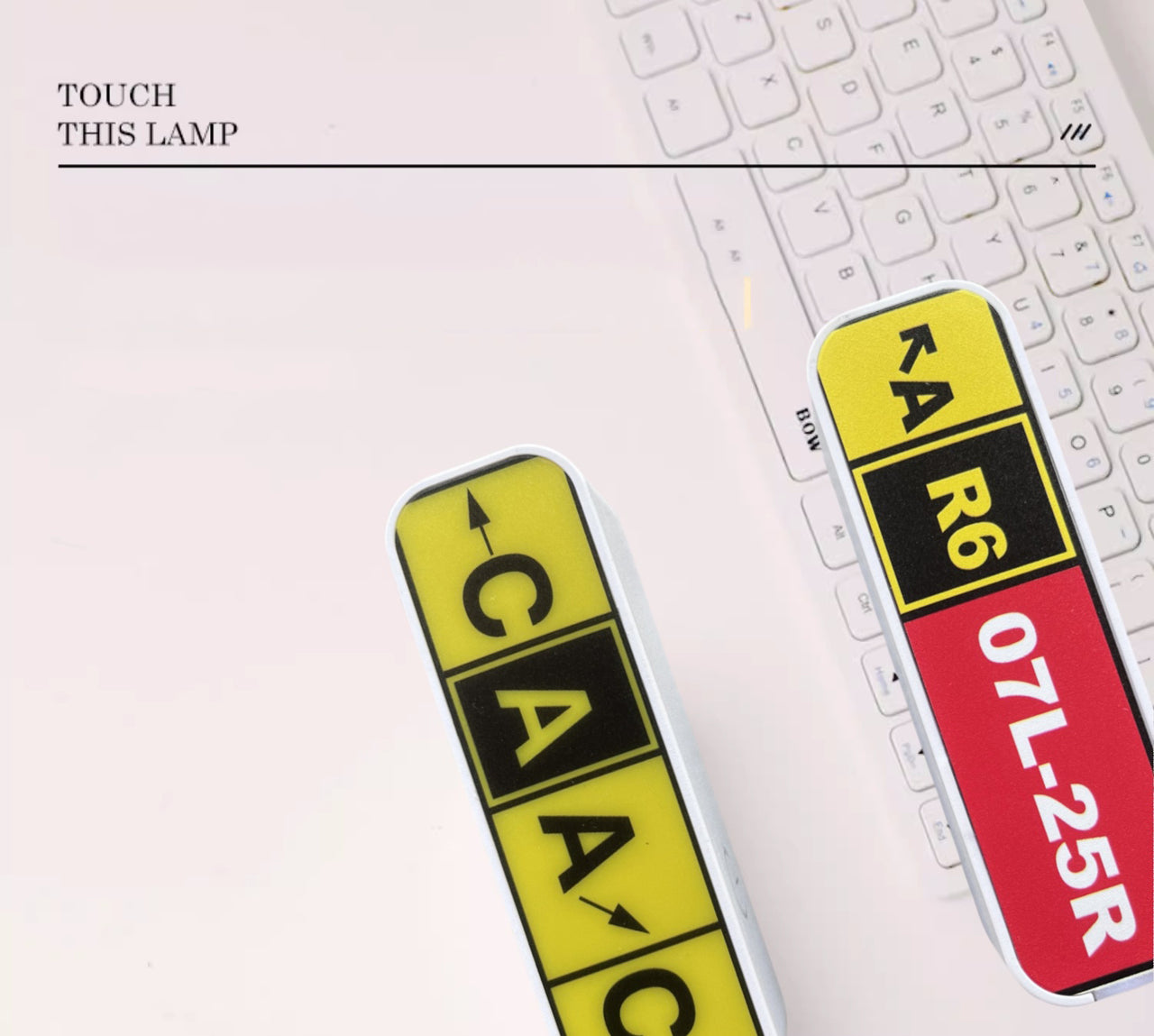 A6 R6 07L-25R Designed Light Fridge Magnet