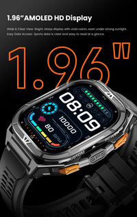 Thumbnail for GloryFitpro X5: All-in-One Outdoor Smartwatch - Dual-Band GPS, Bluetooth Calls, AMOLED & Environmental Sensors