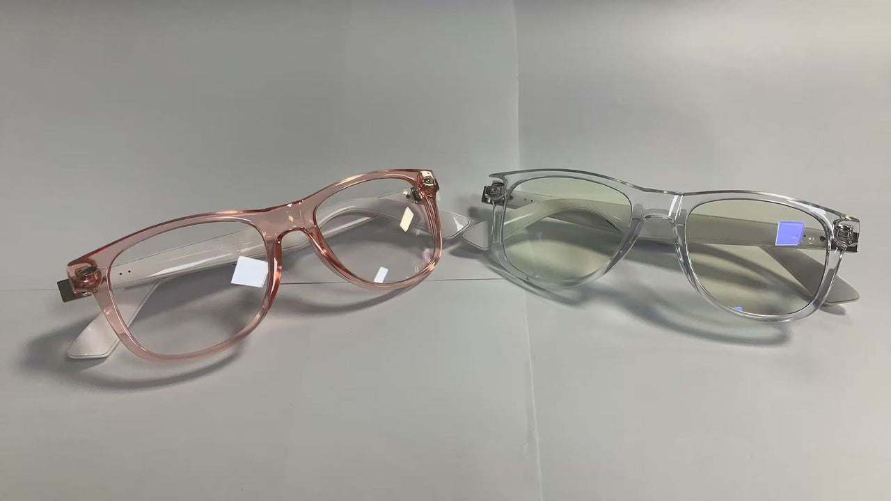 Stylish Women's Smart Glasses L3: Anti-Blue Light, Music, Voice Assistant & Easy Touch Control