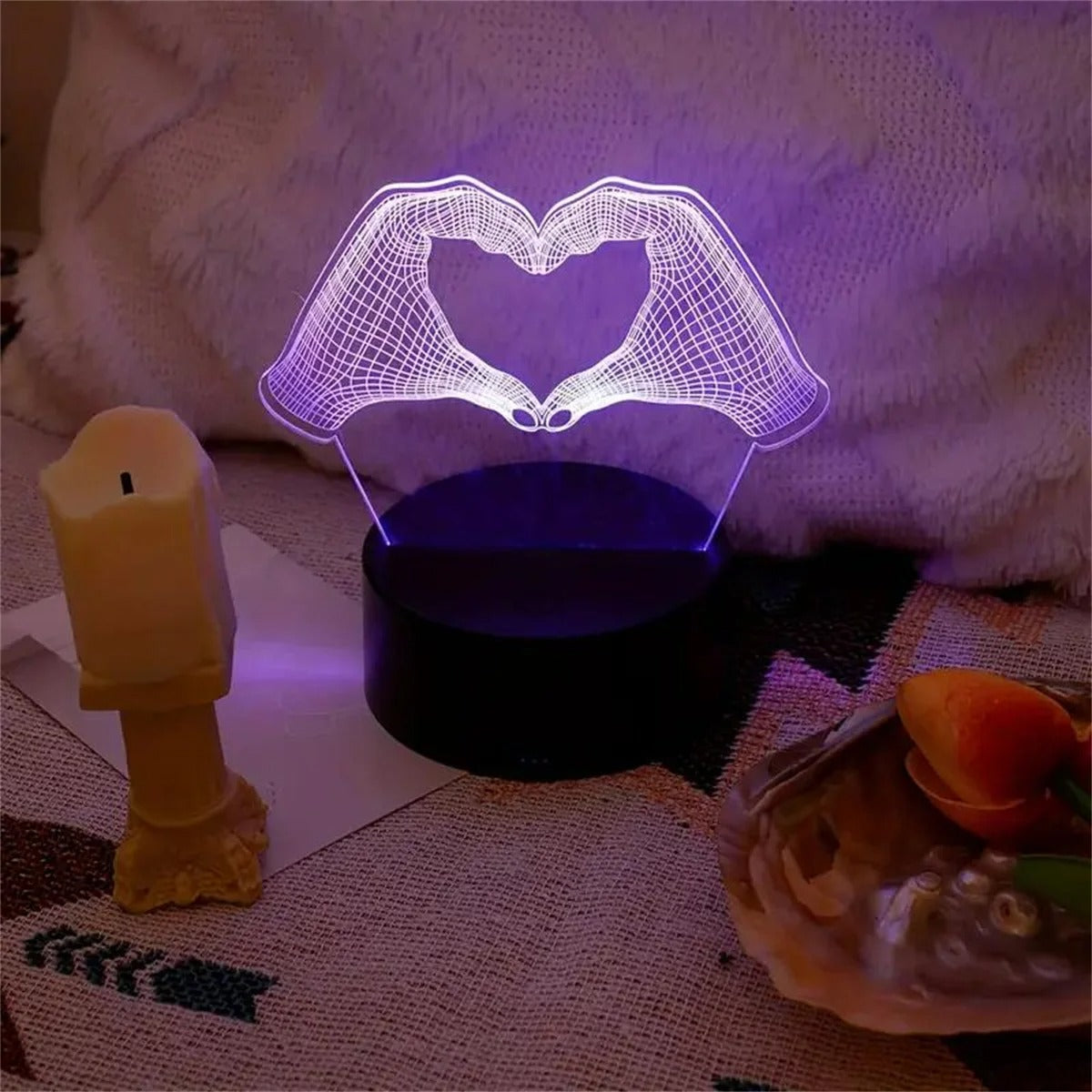 Love 3D Designed Night Lamp