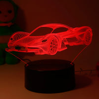 Thumbnail for Sports Car Pattern 3D Designed Night Lamp