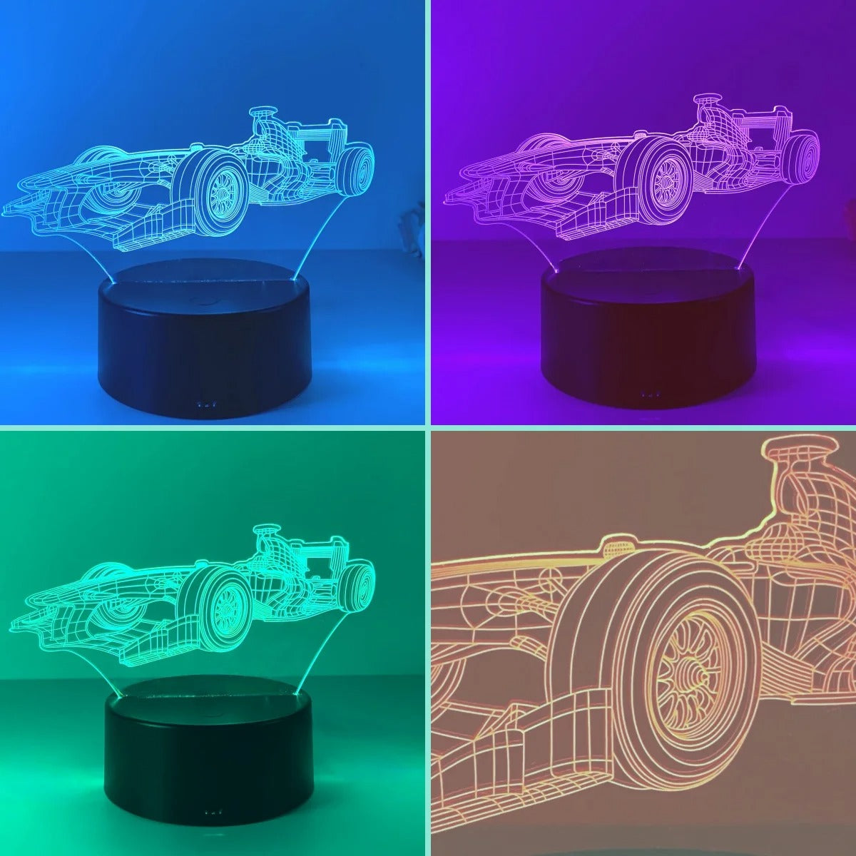 Sports Car Modeling 3D Designed Night Lamp