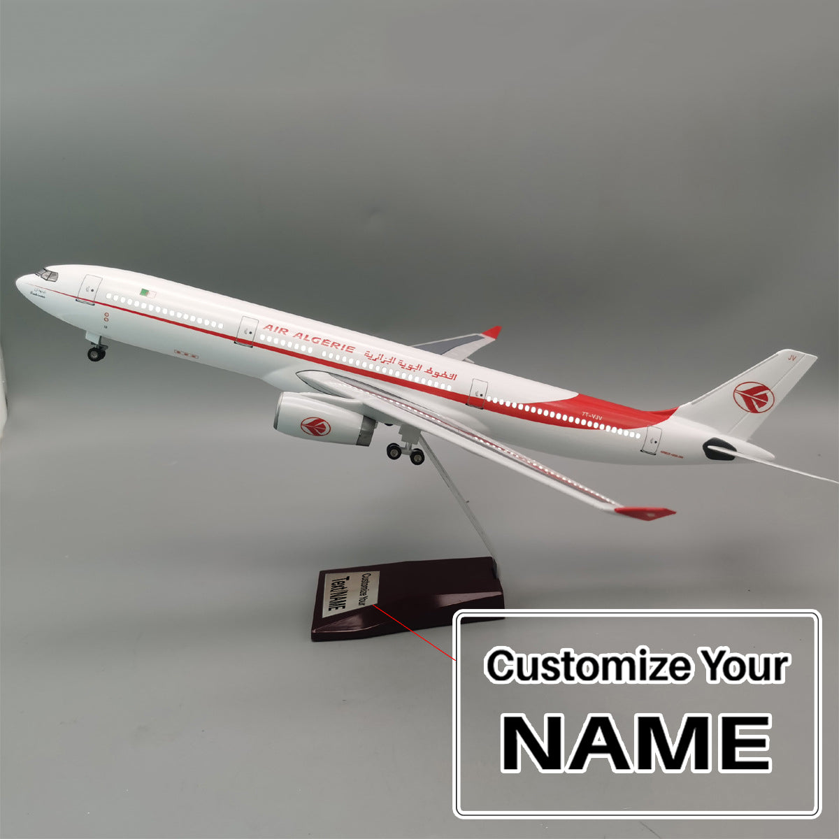 Air Algerie Airbus A330 (Special Edition 47CM) Airplane Model