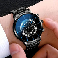 Thumbnail for Men's Business Watch: Dual Calendar, Waterproof, Non-Swiss - Automatic Mechanical or Quartz Movement