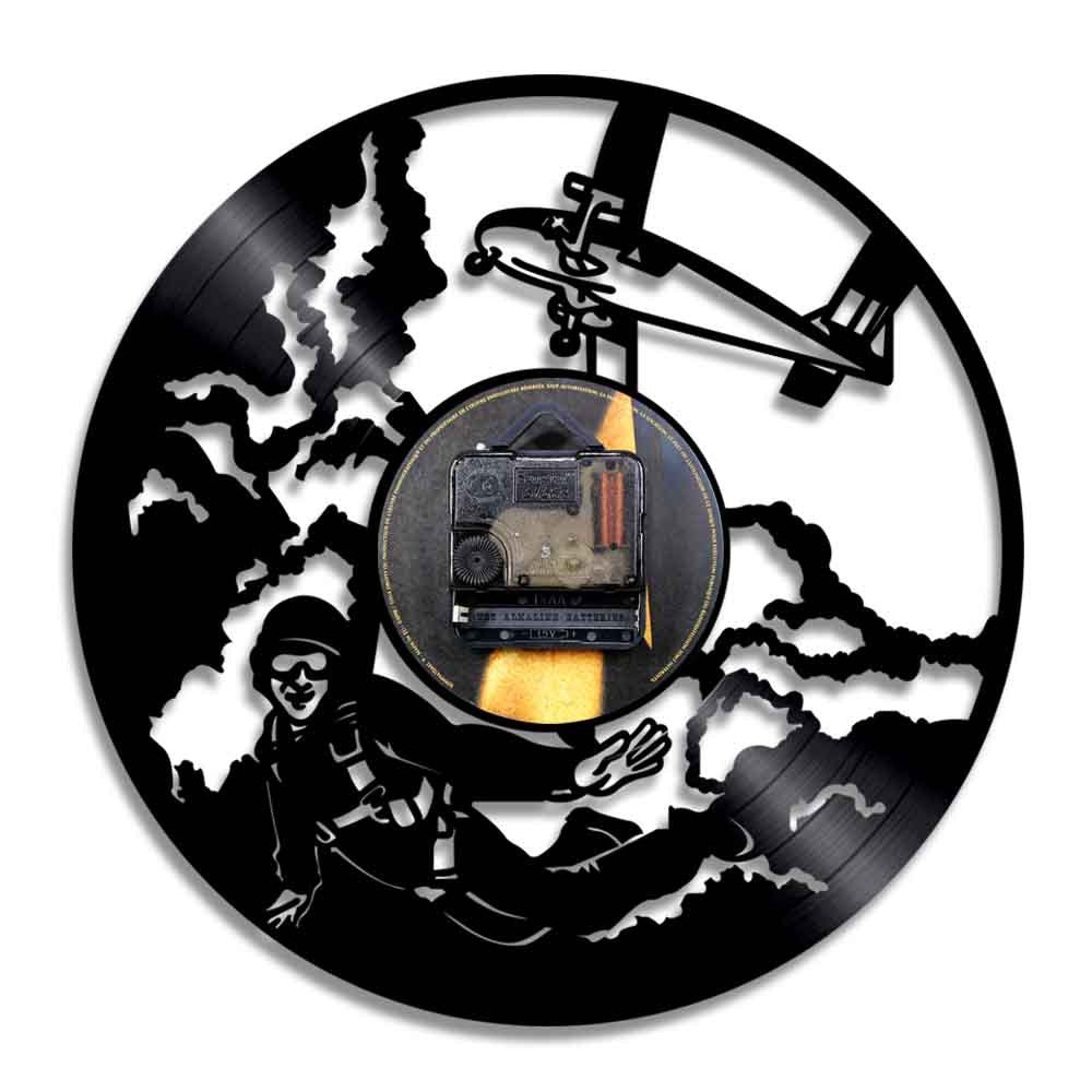 Pilot Skydiving Sports Designed Wall Clocks