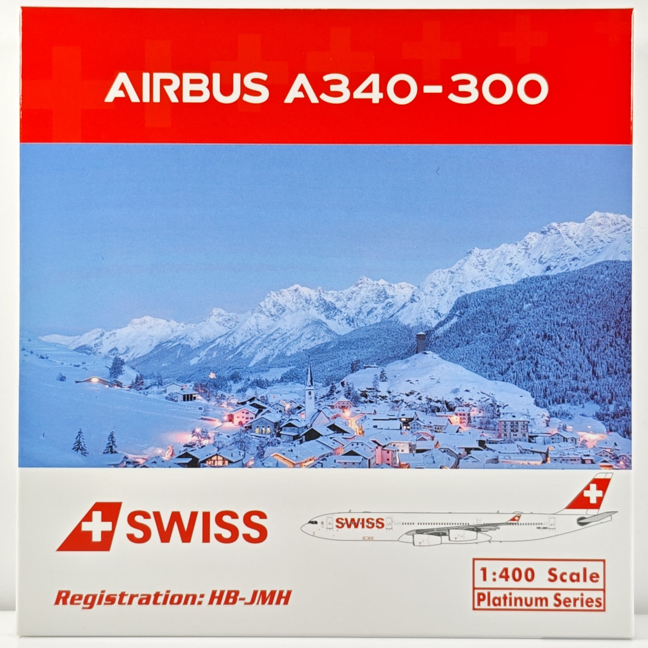 Swiss Airlines Airbus A340-300 HB-JMH Airplane Model