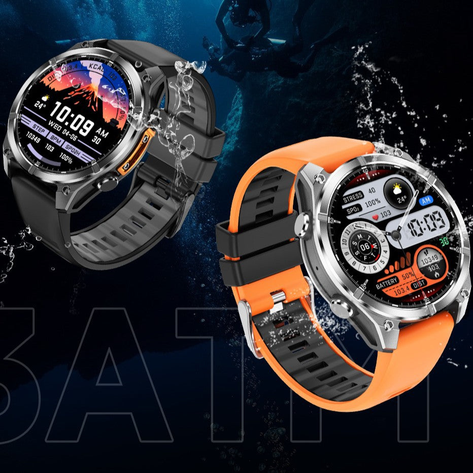 HD300 Sports Smart Watch: 1.43" HD AMOLED, GPS Tracking, Bluetooth Call, 5ATM Waterproof